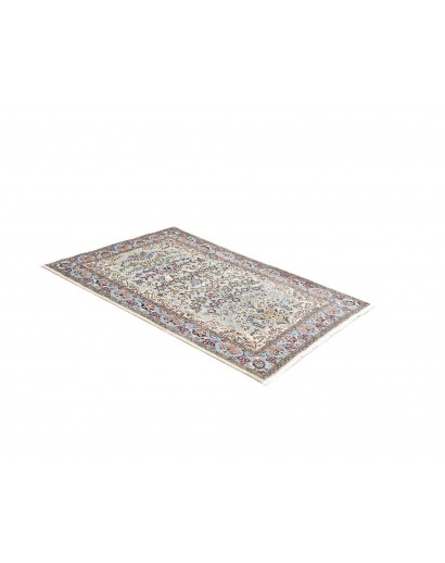 Tappeto Ghom Persia beige verde 101x150