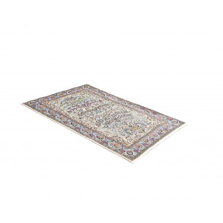 Tappeto Ghom Persia beige verde 101x150
