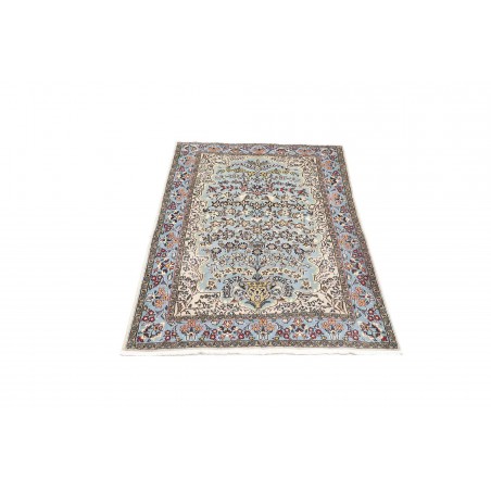 Tappeto Ghom Persia beige verde 101x150