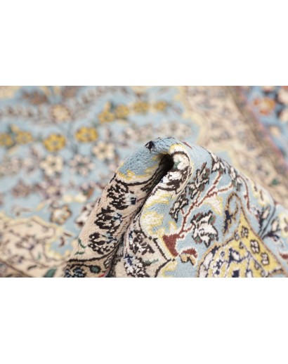 Tappeto Ghom Persia beige verde 101x150