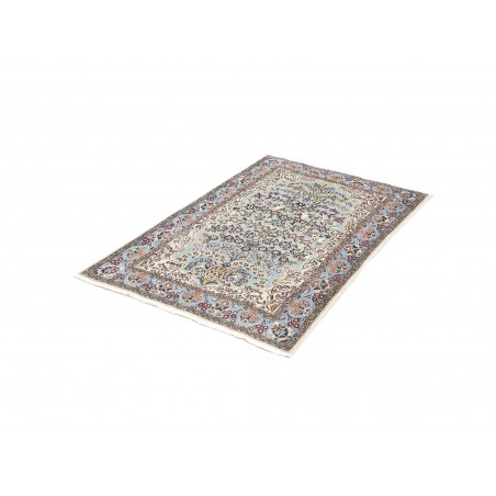 Tappeto Ghom Persia beige verde 100x155