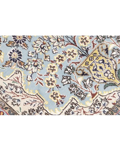 Tappeto Ghom Persia beige verde 100x155