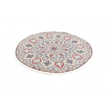 Tappeto Nain Kashmar Persia bianco marrone 128x130