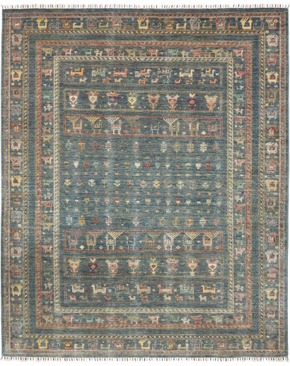 Tappeto Rubin Pakistan bianco azzurro 203x242