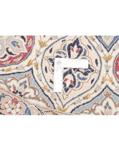 Tappeto Nain Kashmar Persia bianco marrone 128x130