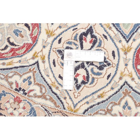 Tappeto Nain Kashmar Persia bianco marrone 128x130