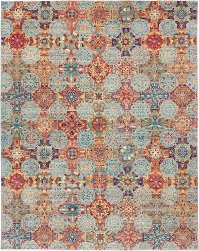 Tappeto Shahi Fine Pakistan marrone grigio 244x300