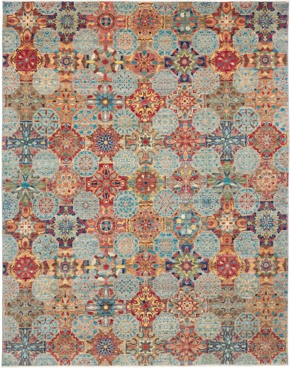 Tappeto Shahi Fine Pakistan marrone grigio 239x307