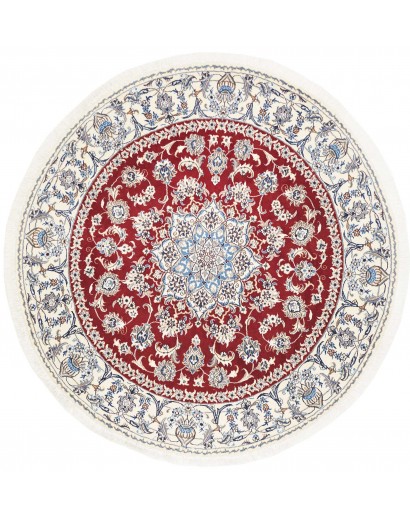 Tappeto Nain Kashmar Persia bianco marrone 200x208
