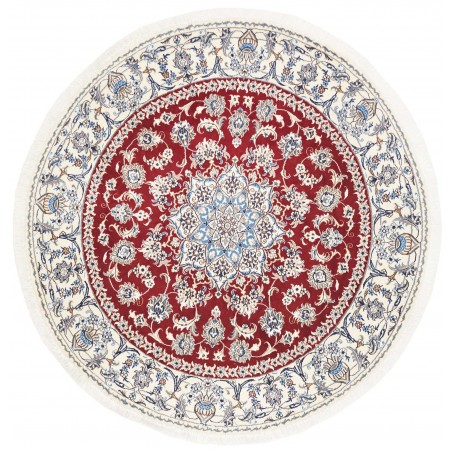 Tappeto Nain Kashmar Persia bianco marrone 200x208