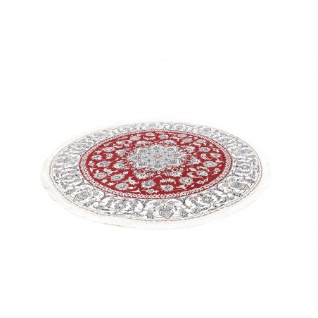 Tappeto Nain Kashmar Persia bianco marrone 200x208