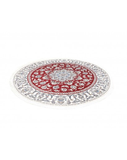 Tappeto Nain Kashmar Persia bianco marrone 200x208