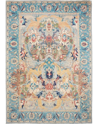 Tappeto Shahi Fine Pakistan beige azzurro 300x425