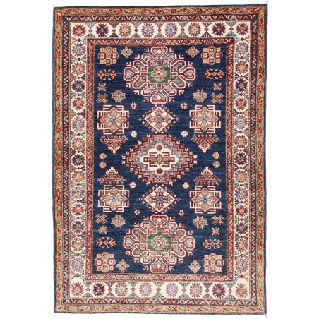 Tappeto Kazak Fine Pakistan marrone grigio 127x182