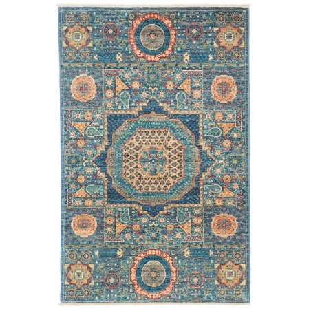 Tappeto Mamlouk Pakistan bianco grigio 80x126