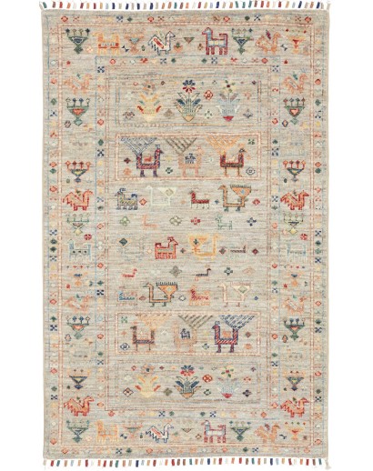 Tappeto Rubin Pakistan beige azzurro 80x124
