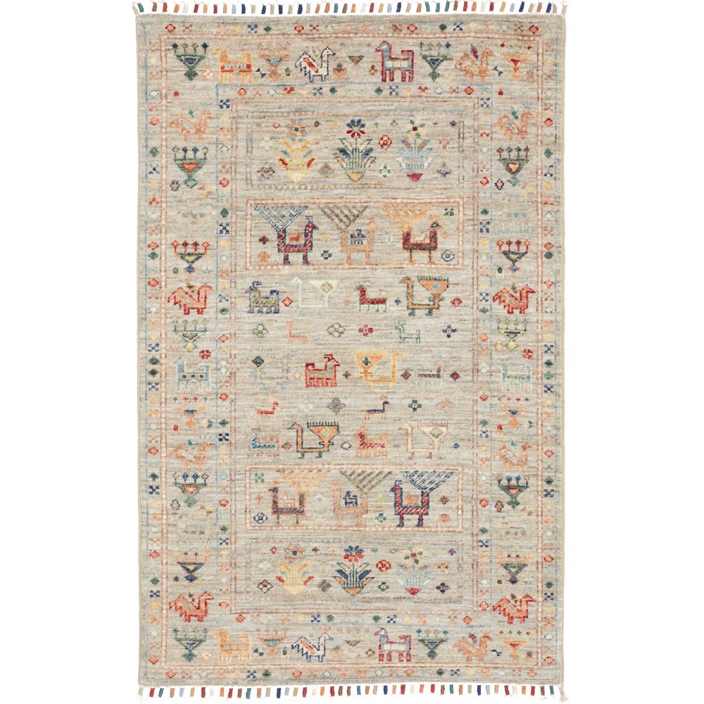 Tappeto Rubin Pakistan beige azzurro 80x124
