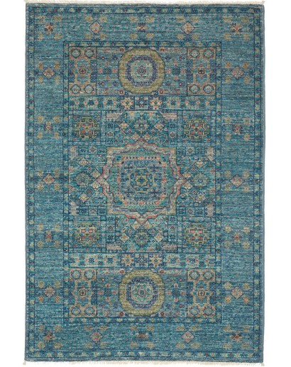 Tappeto Mamlouk Pakistan azzurro beige 80x121