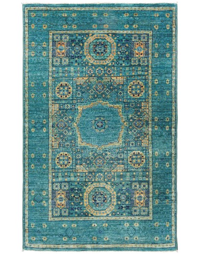 Tappeto Mamlouk Pakistan grigio verde 77x126