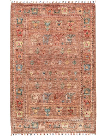 Tappeto Rubin Pakistan marrone rosso 99x150