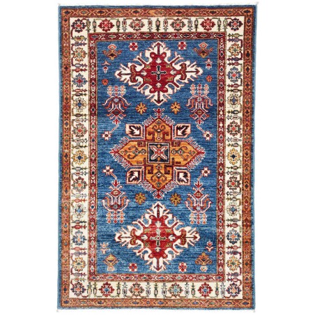 Tappeto Kazak Fine Pakistan beige grigio 103x158