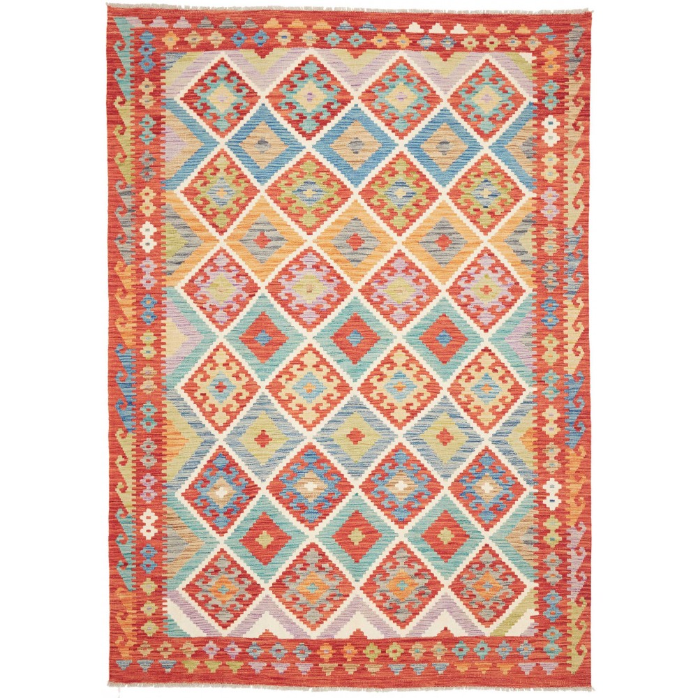 Tappeto Kilim Afghanistan marrone 175x246