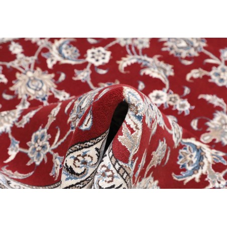 Tappeto Nain Kashmar Persia bianco grigio 203x206