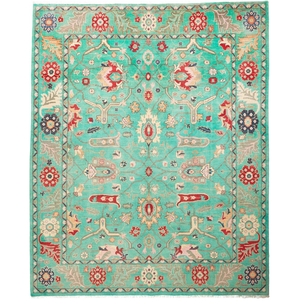 Tappeto Zigler Pakistan verde giallo 244x297 Tappeto Zigler Pakistan verde giallo 244x297