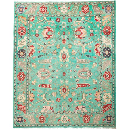 Tappeto Zigler Pakistan verde giallo 244x297