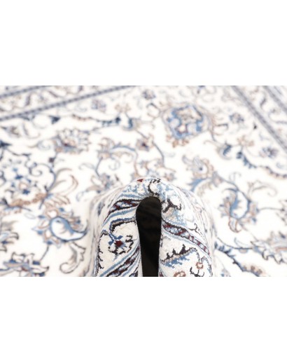 Tappeto Nain Kashmar Persia bianco grigio 200x203