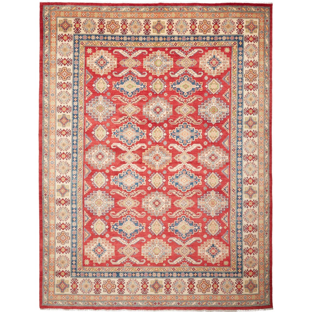 Tappeto Kazak Pakistan marrone 273x360 Tappeto Kazak Pakistan marrone 273x360