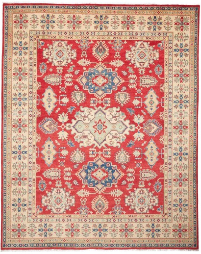Tappeto Kazak Pakistan marrone rosso 247x308