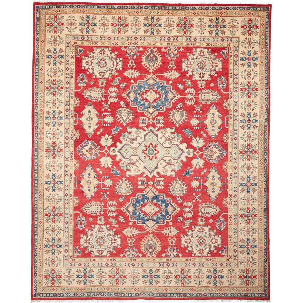 Tappeto Kazak Pakistan marrone rosso 247x308 Tappeto Kazak Pakistan marrone rosso 247x308