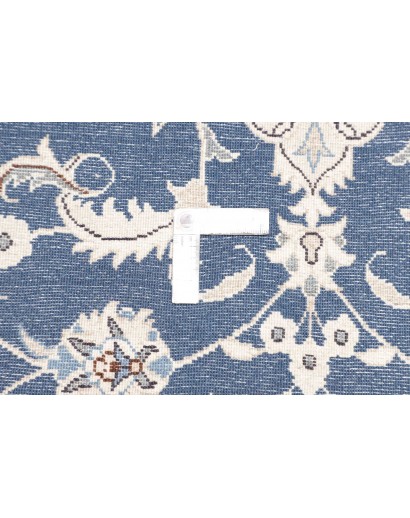 Tappeto Nain Kashmar Persia bianco blu 88x140