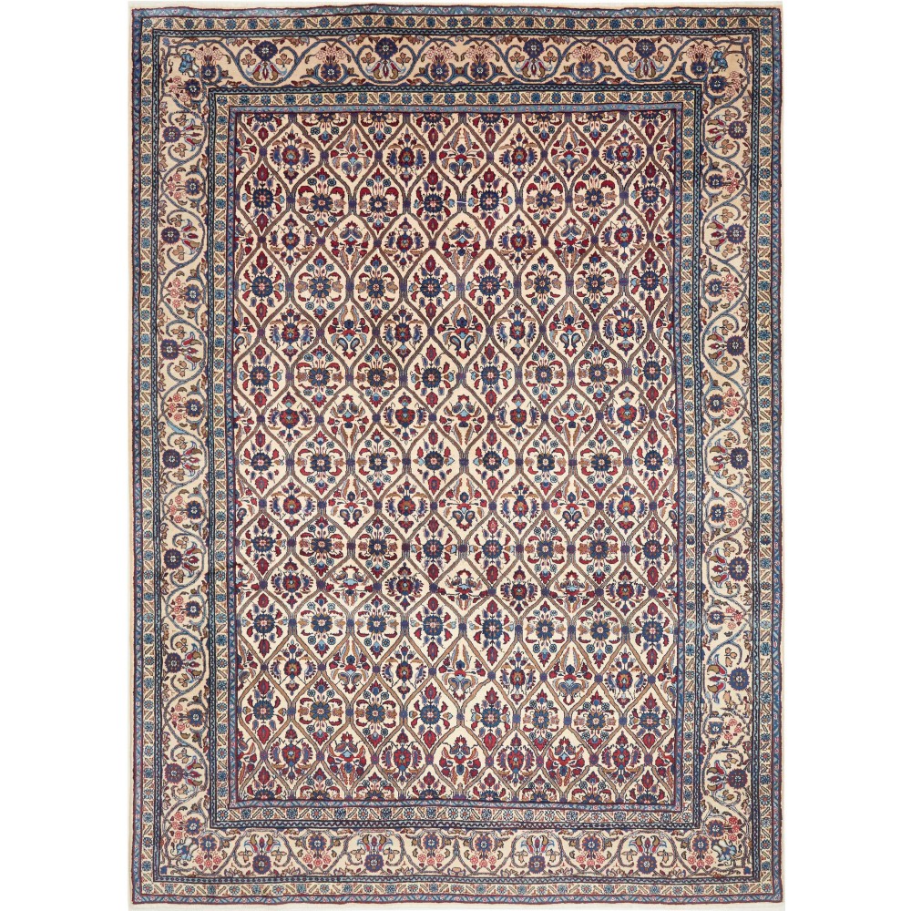 Tappeto Kashan Persia beige grigio 243x336