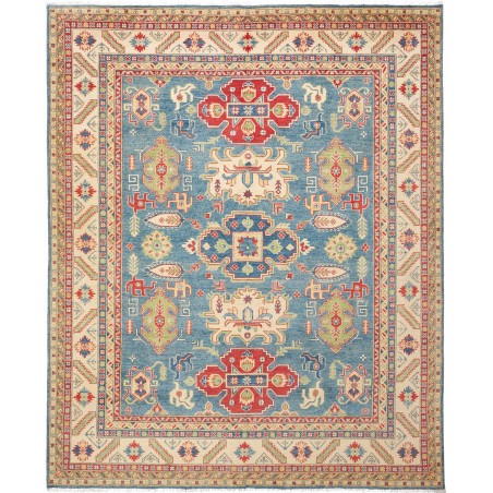 Tappeto Kazak Pakistan azzurro grigio 247x301