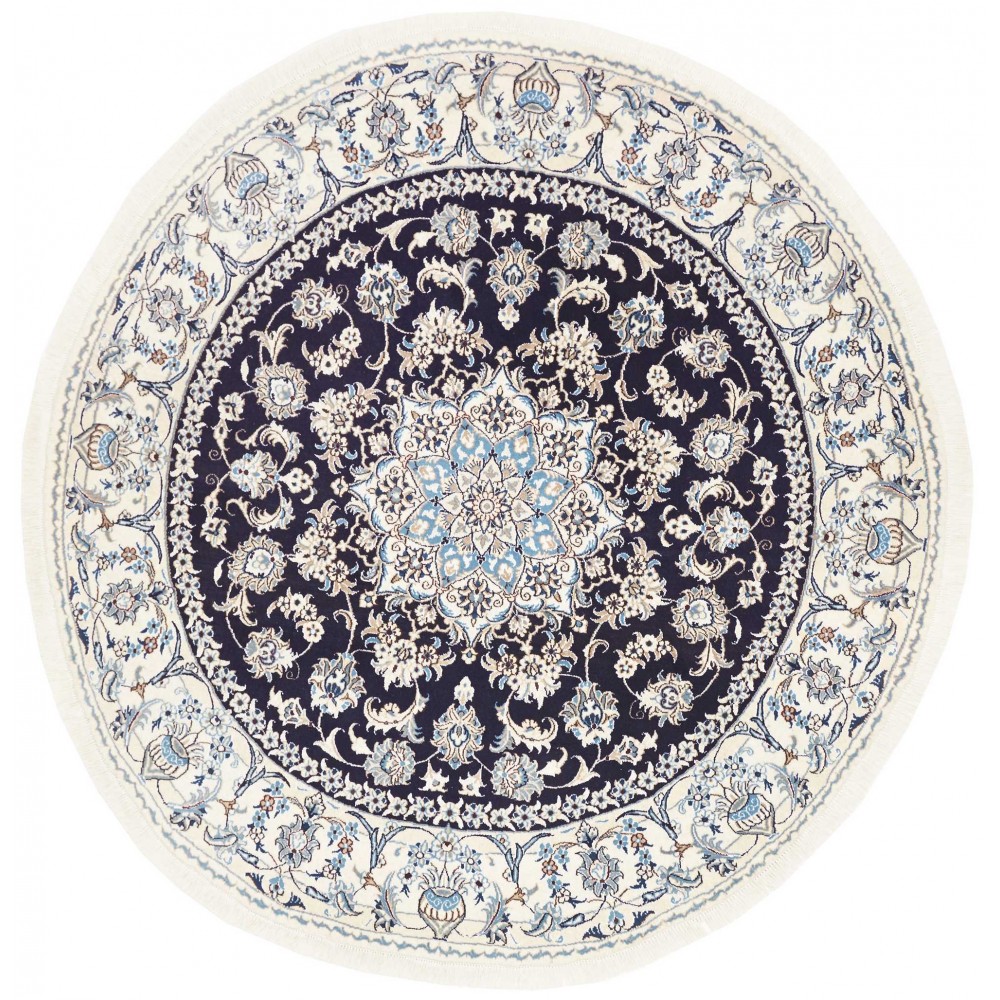 Tappeto Nain Kashmar Persia grigio 202x207