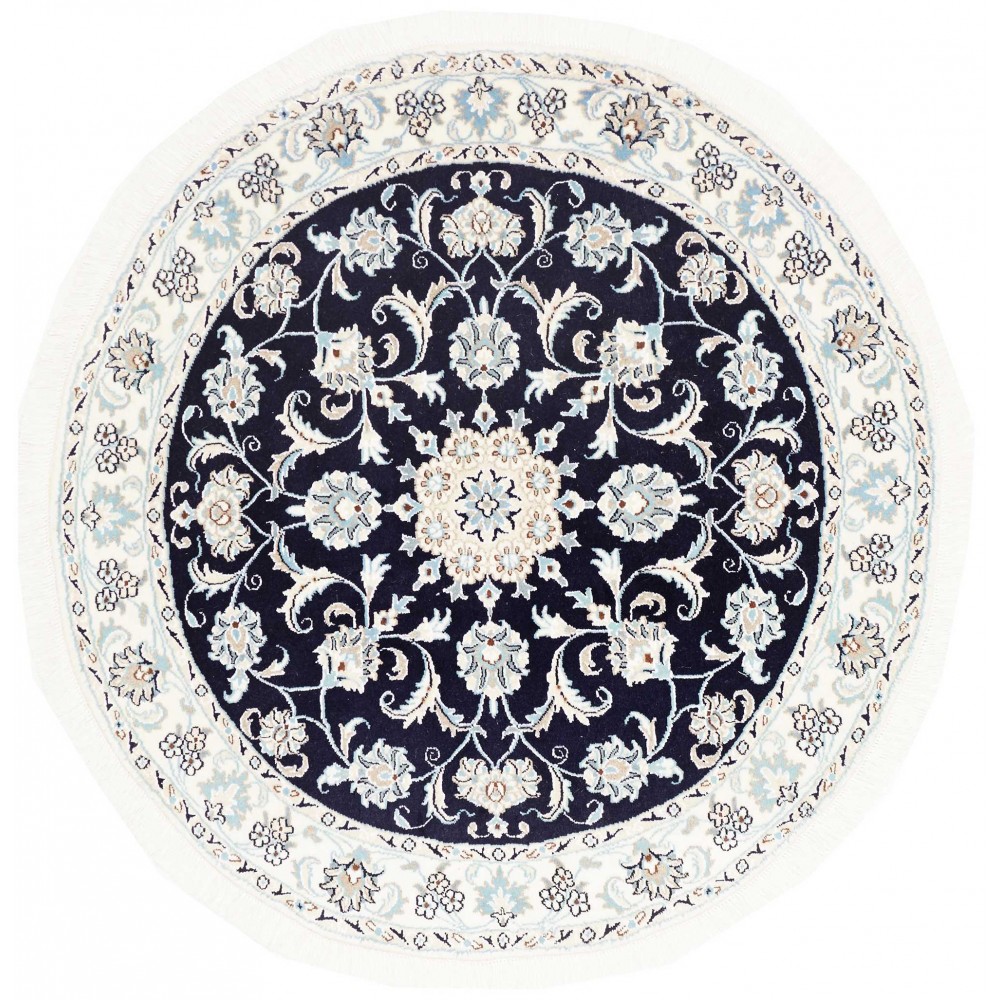 Tappeto Nain Kashmar Persia grigio 146x150