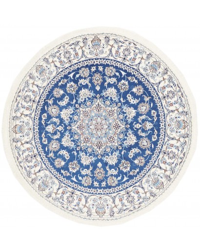 Tappeto Nain Kashmar Persia blu 195x202