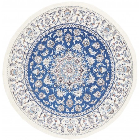 Tappeto Nain Kashmar Persia blu 195x202