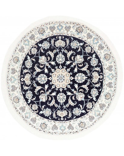 Tappeto Nain Kashmar Persia grigio 146x148