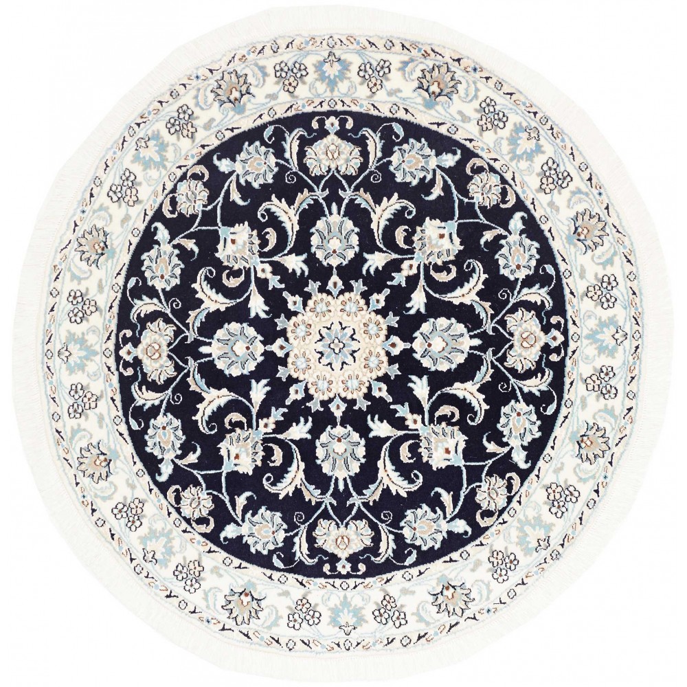 Tappeto Nain Kashmar Persia grigio 146x148