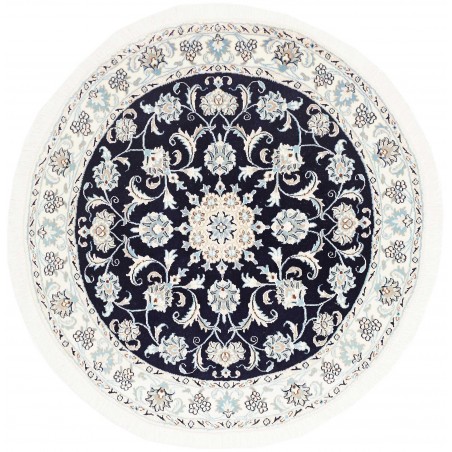 Tappeto Nain Kashmar Persia grigio 146x148