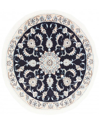 Tappeto Nain Kashmar Persia bianco grigio 95x105