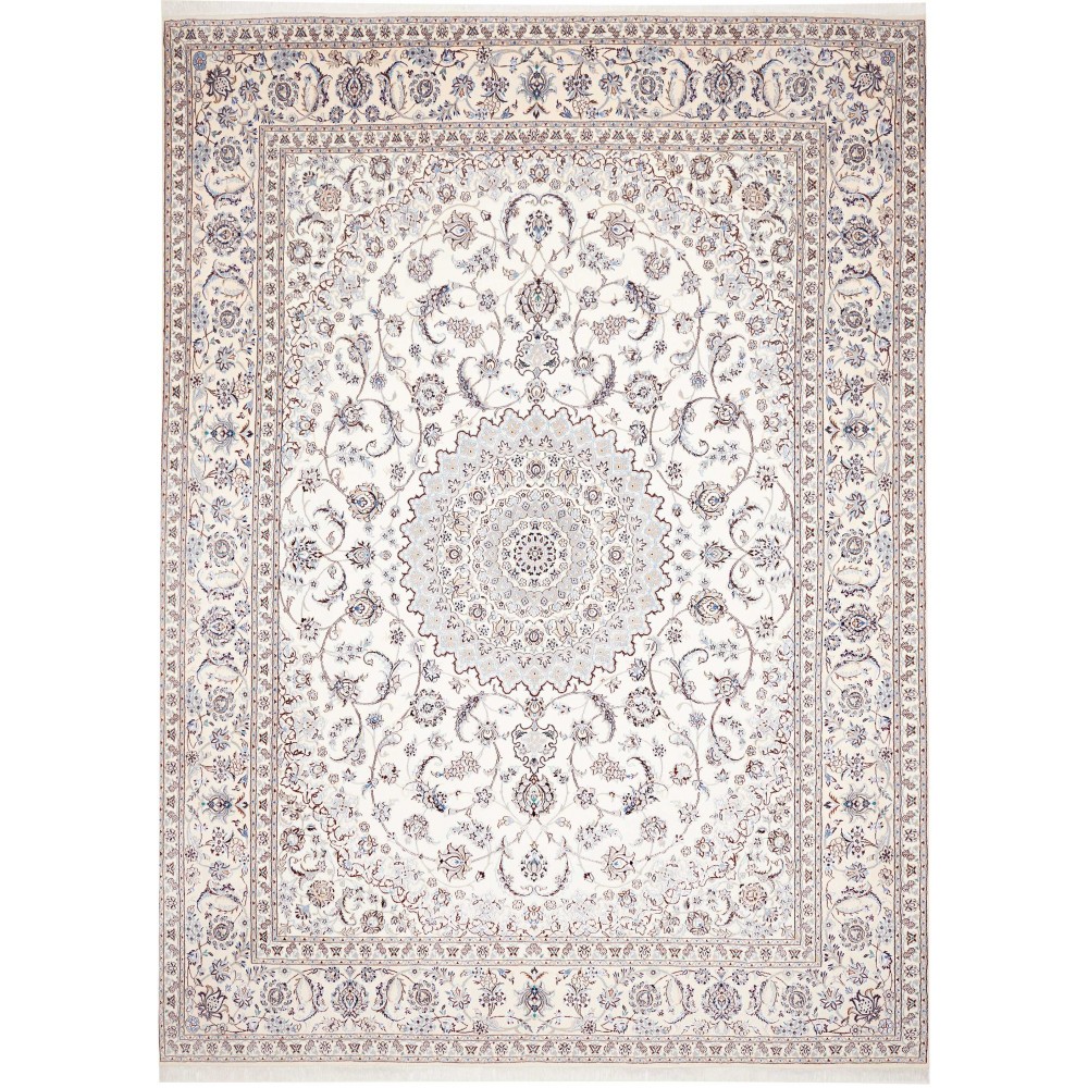 Tappeto Nain 9La Persia bianco grigio 294x406