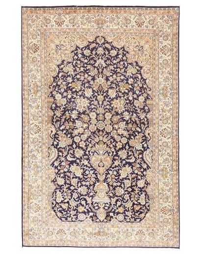 Tappeto Kashmir India giallo grigio 121x190