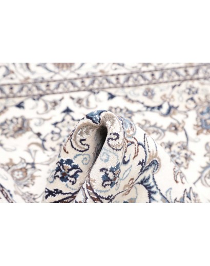 Tappeto Nain Kashmar Persia bianco grigio 200x198