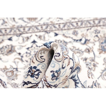 Tappeto Nain Kashmar Persia bianco grigio 200x198