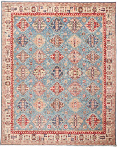 Tappeto Kazak Pakistan beige grigio 245x309