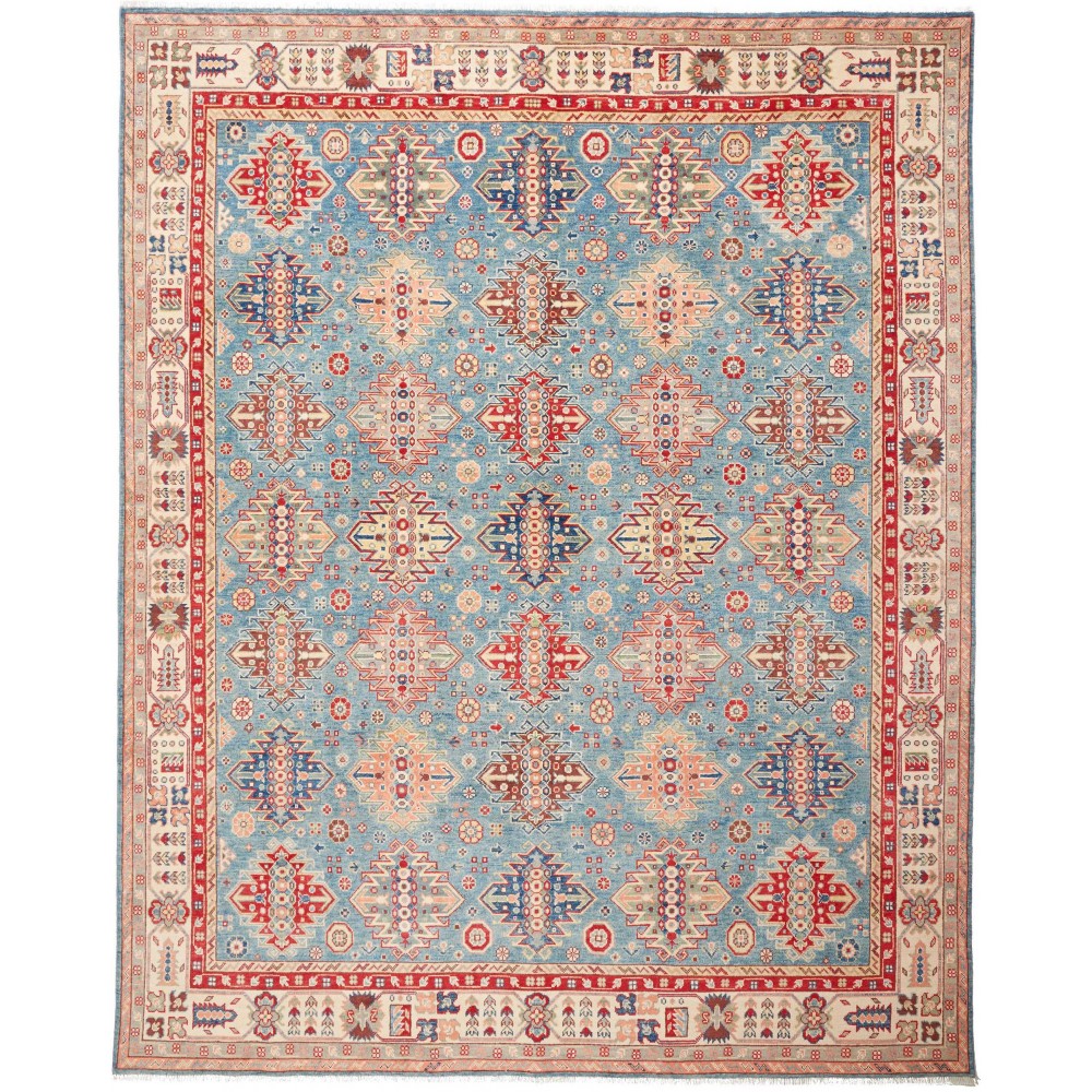 Tappeto Kazak Pakistan beige grigio 245x309 Tappeto Kazak Pakistan beige grigio 245x309